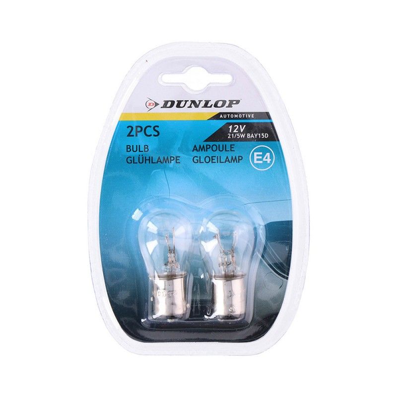 Pack 2 bombillas 12v 21/5wat recambio coche  dunlop