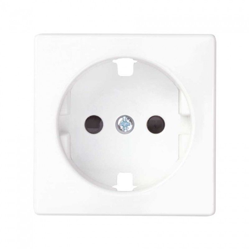 Conceito Simon 82 | Tampa da base do soquete Schuko branco fosco SIMON 8200041-090