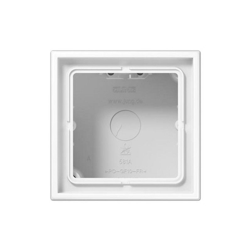 CUBO LS | Caixa de superfície 1 elemento branco alpino JUNG LS581AWW