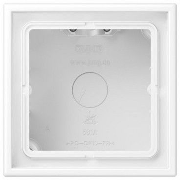 Caja superficie x1 LS blanco mate JUNG LS581AWWM