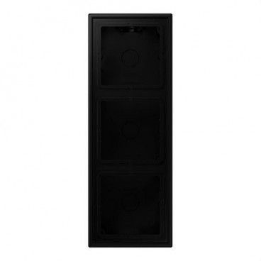 Caja superficie x3 LS negro mate JUNG LS583ASWM