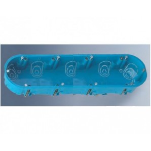 🥇 4 cajas de mecanismos universales de 4 elementos para pladur Serie Bleu  de Solera. Ref 5925GW al mejor precio con envío rápido - laObra