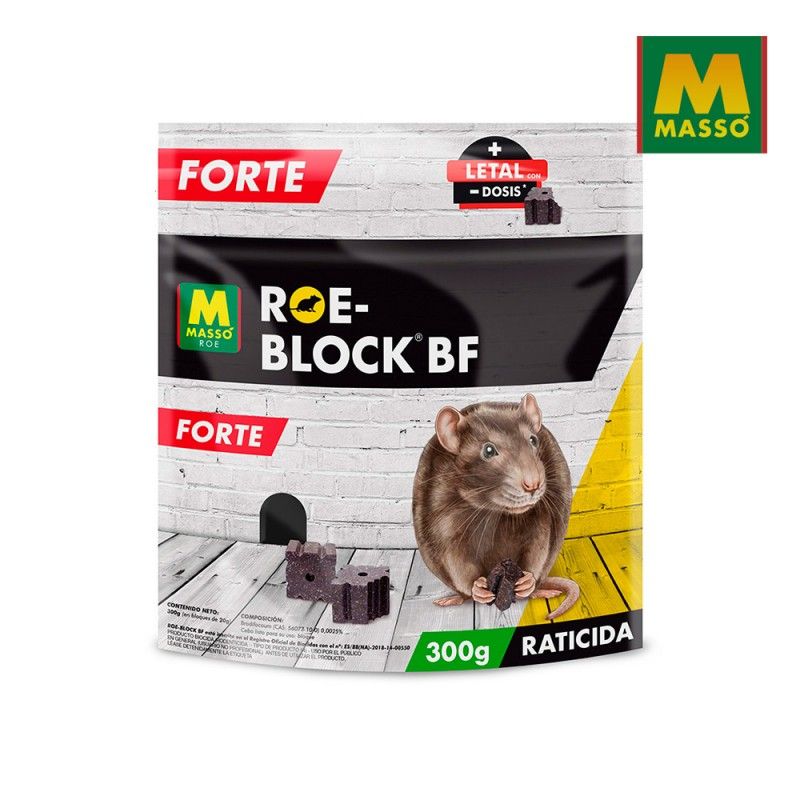 Raticida roe-block forte bf 300gr.massó