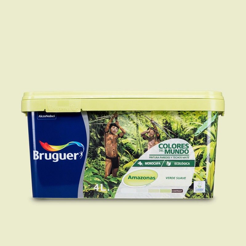 Colores del mundo amazonas verde suave 4l bruguer