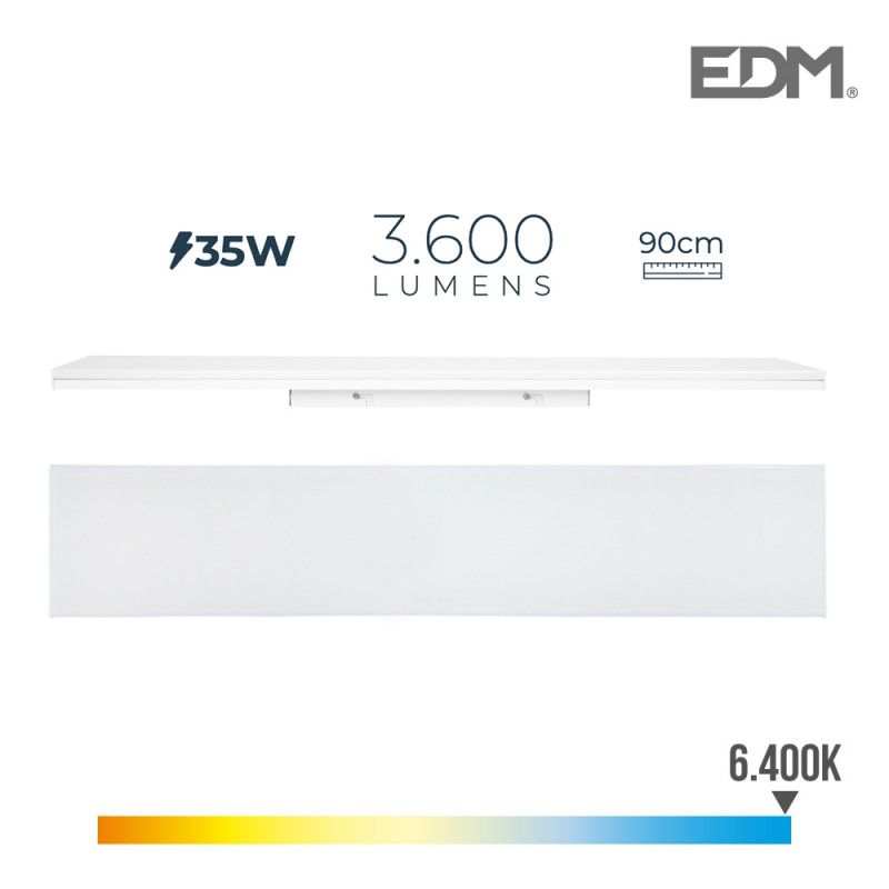 Fita LED 35w 6400k luz fria 3600lm 12x90x4,5cm EDM