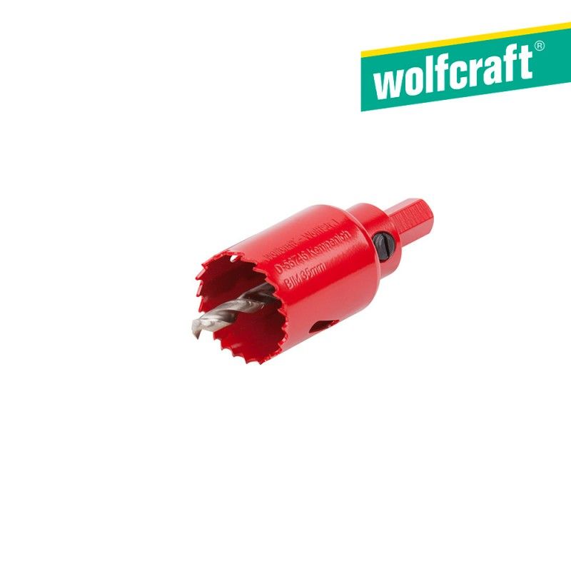 Serra copo Wolfcraft BIM com adaptador e broca piloto de 35 mm (5467000)