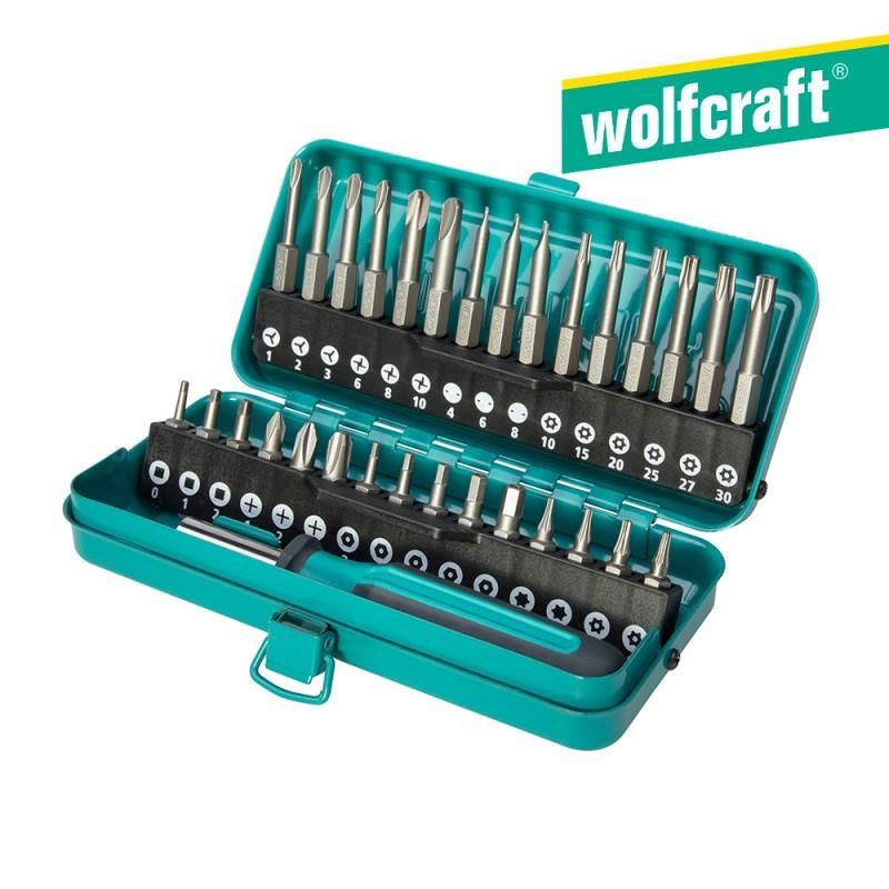 Caixa de bits de segurança Wolfcraft - 31 peças (1386000)