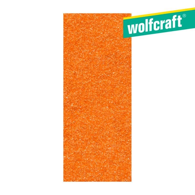 Folhas de lixa Wolfcraft Corindo 120 grão sem furar - 93x230mm (pacote 8) (2054000)