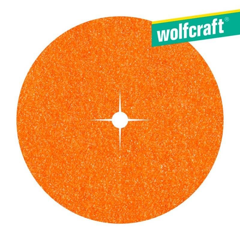 Discos de papel abrasivo Wolfcraft Corindo Grão 120 - 125 mm (pacote 10) (2003000)