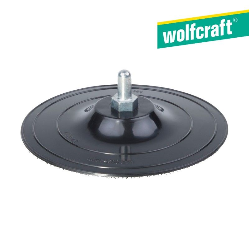 Plato para taladro ,fixoflex, vástago redondo 8mm ø125  wolfcraft