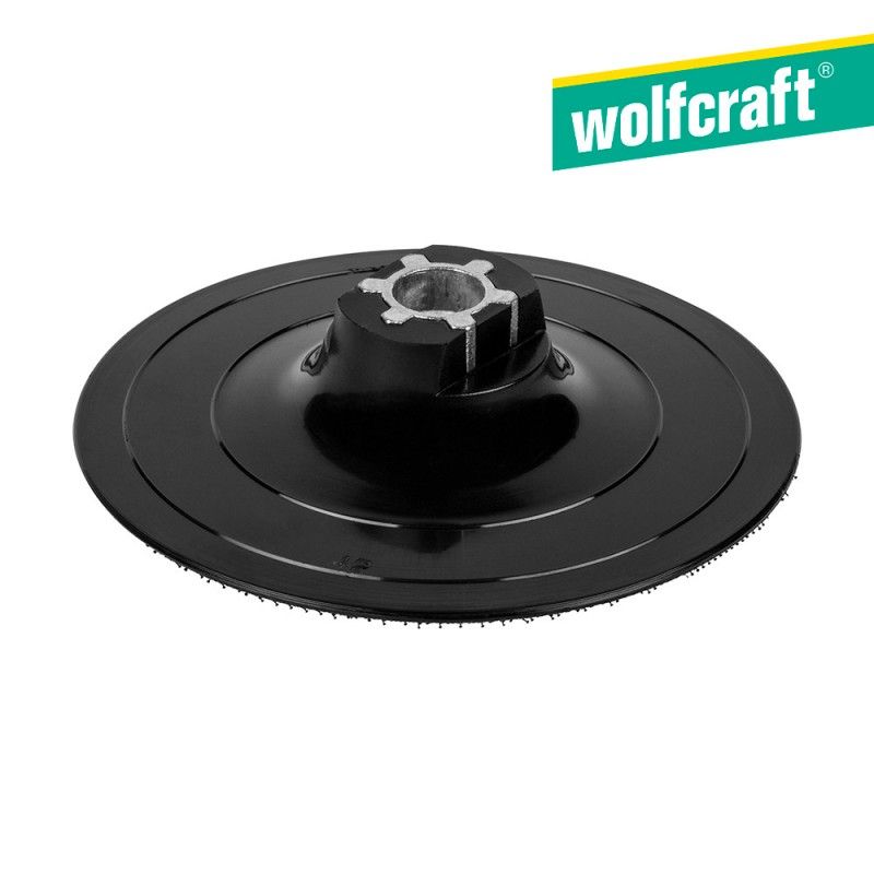 Plato para lijar de adherencia con rosca m14 ø115  wolfcraft