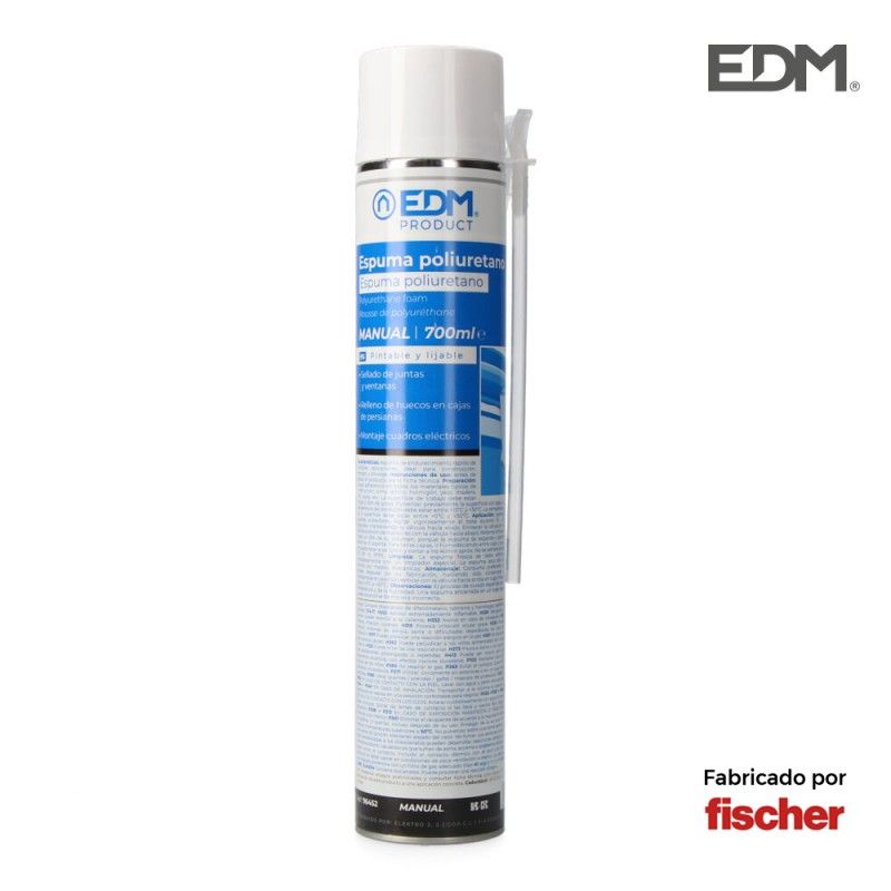 Espuma poliuretano aerosol 750 ml edm