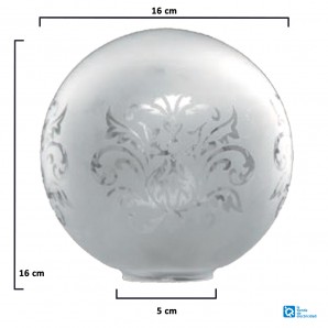 Boule de verre avec trou de nombreuses tailles Verre de lampe avec bord de  poignée Abat-jour en verre opale blanc brillant Verre de rechange Abat-jour