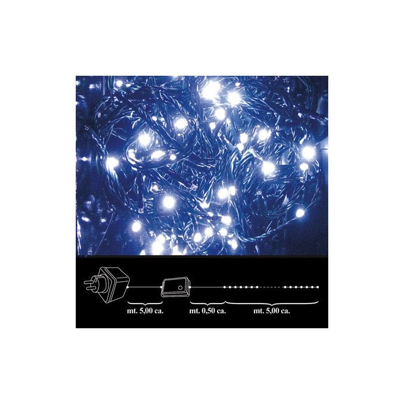 Luces Navidad 100 Leds Blanca Interior / Exterior Ip44 AFT 05490010