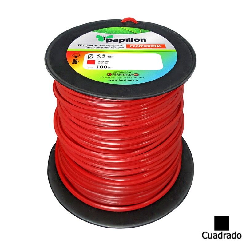 Hilo Nylon Cuadrado Profesional  Ø 3,5mm (Bobina 100 Metros) AFT 08061817