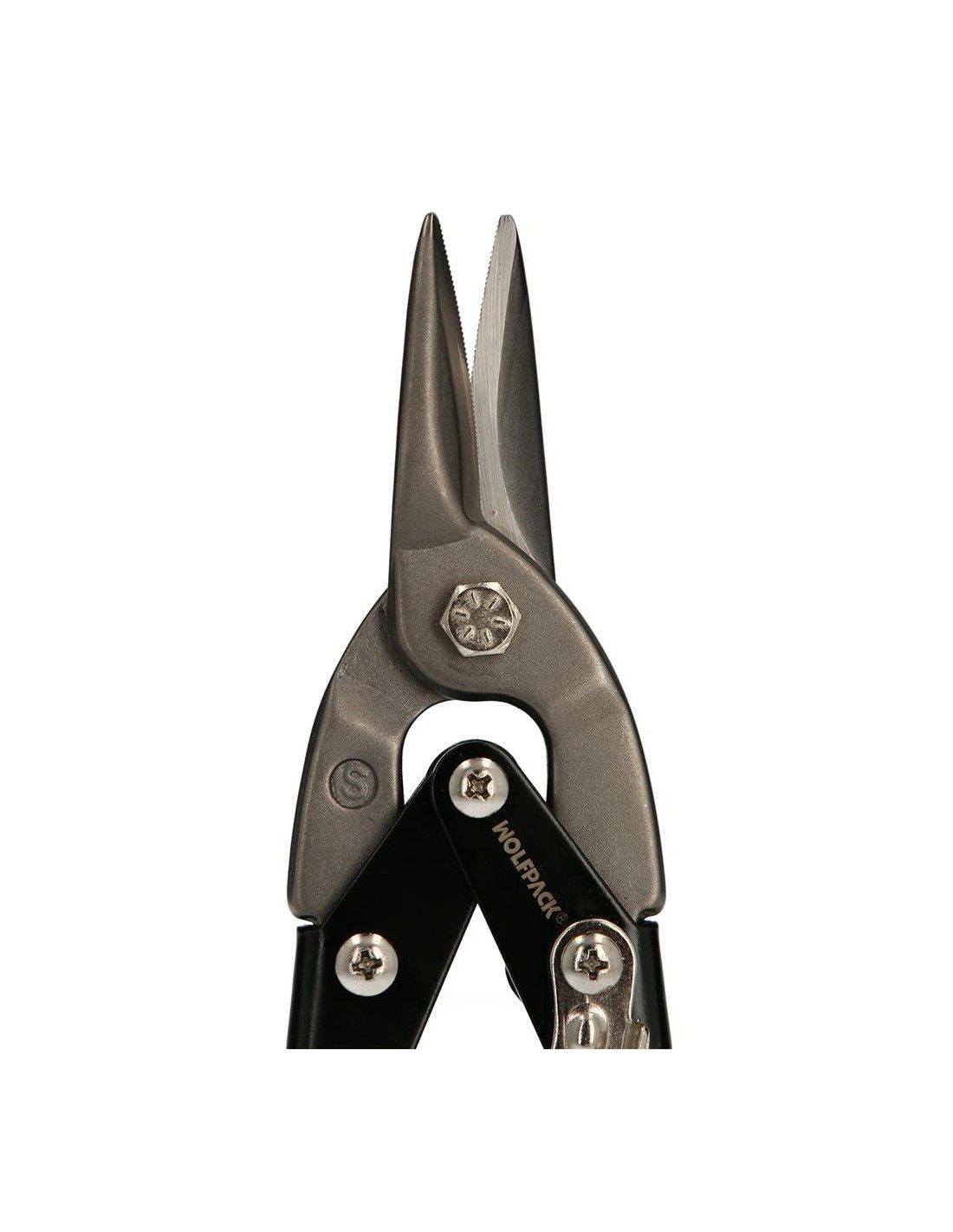 Sheet metal cutting scissors (thickness 1,2mm.) central/straight cutting