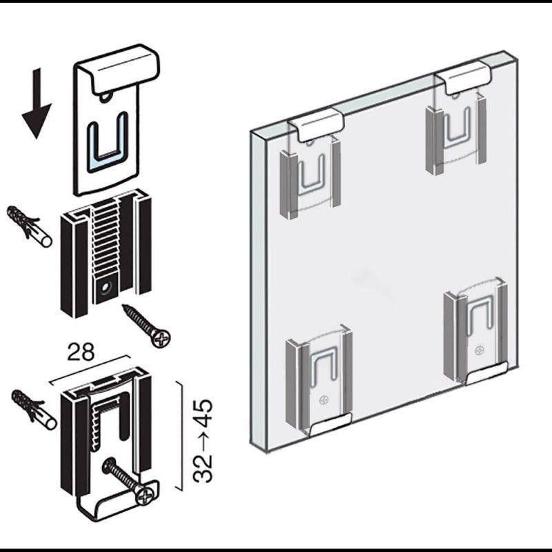 10 pièces cuisine réglable armoire jambe Clips en plastique