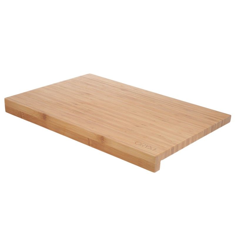 Tabla Cortar Cocina Fabricada En Madera De Bambu 100% Con Borde 46x30,5 cm.Tabla Cortar,Carne Pescado,Verduras,Frutas,Alimentos 