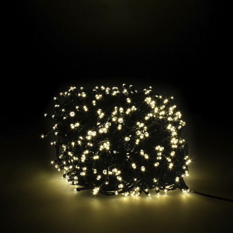 Guinalda Luces Navidad 500 Leds Color Blanco Calido. Luz Navidad Interiores y Exteriores Ip44 AFT 05490190