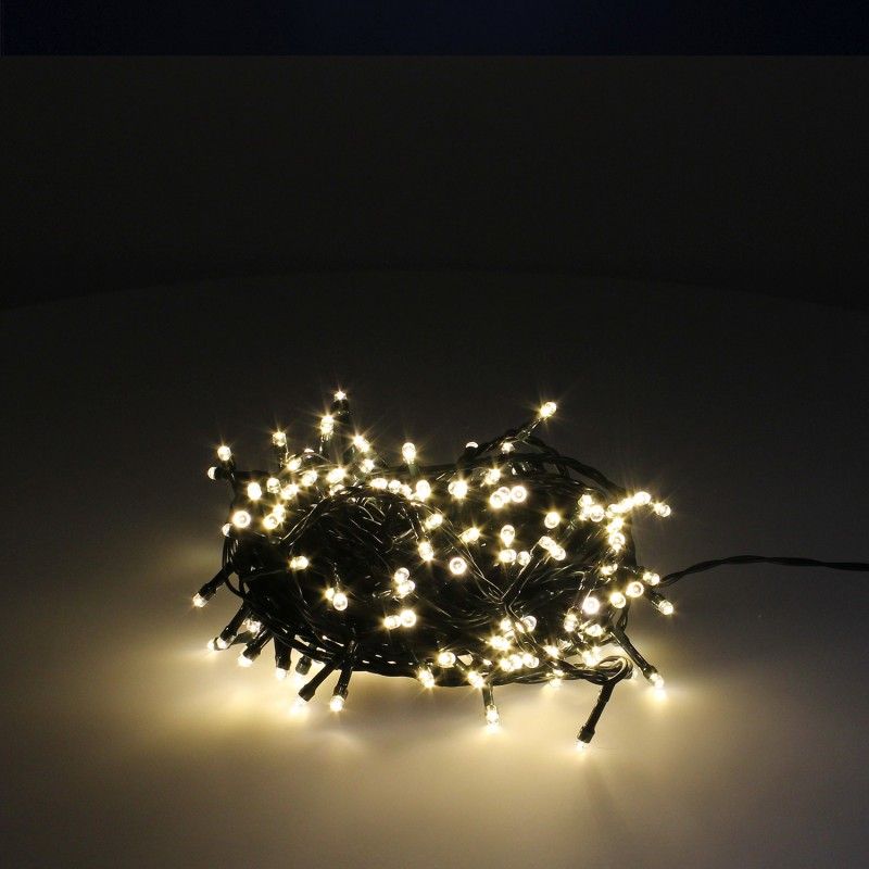 Luzes de Natal 180 Leds Branco Quente IP44