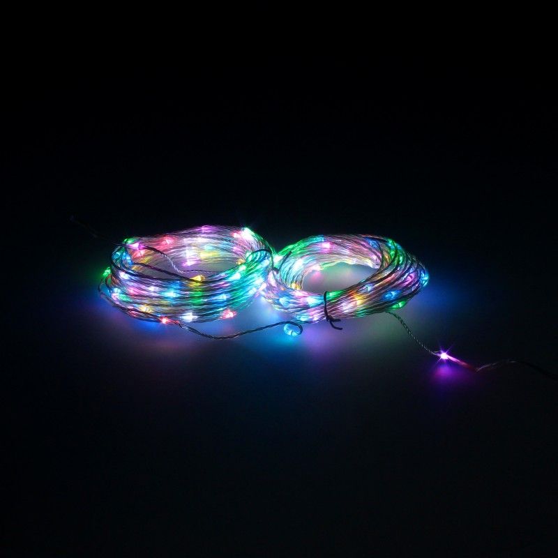 Guirnalda Luces Navidad 200 Leds Multicolor RGB Con Mando Luz Navidad Interiores y Exteriores Ip44 AFT 05490225