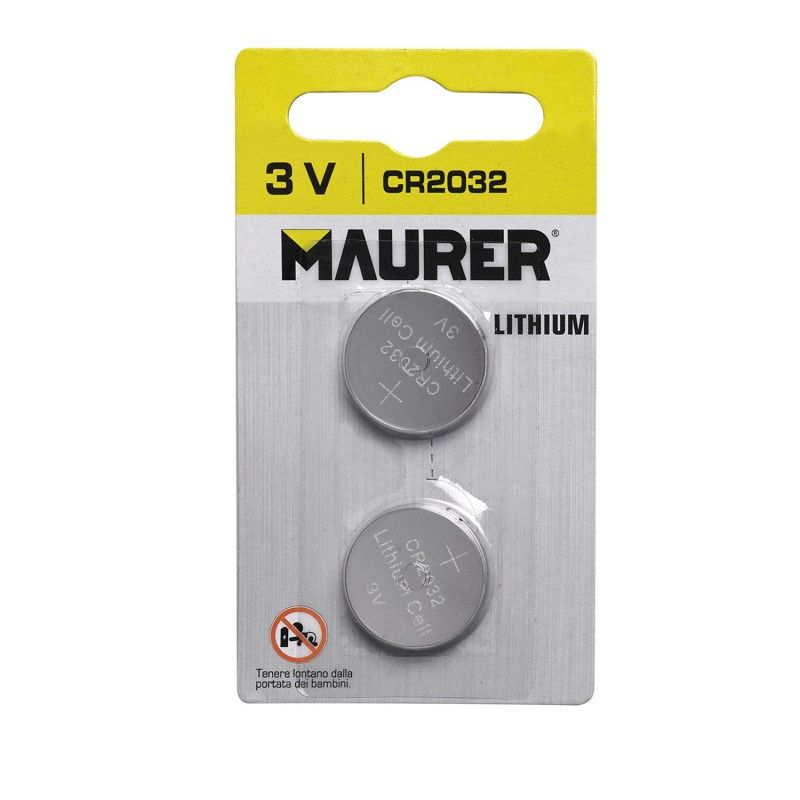 Bateria de botão alcalina Maurer CR2032 (2 peças)