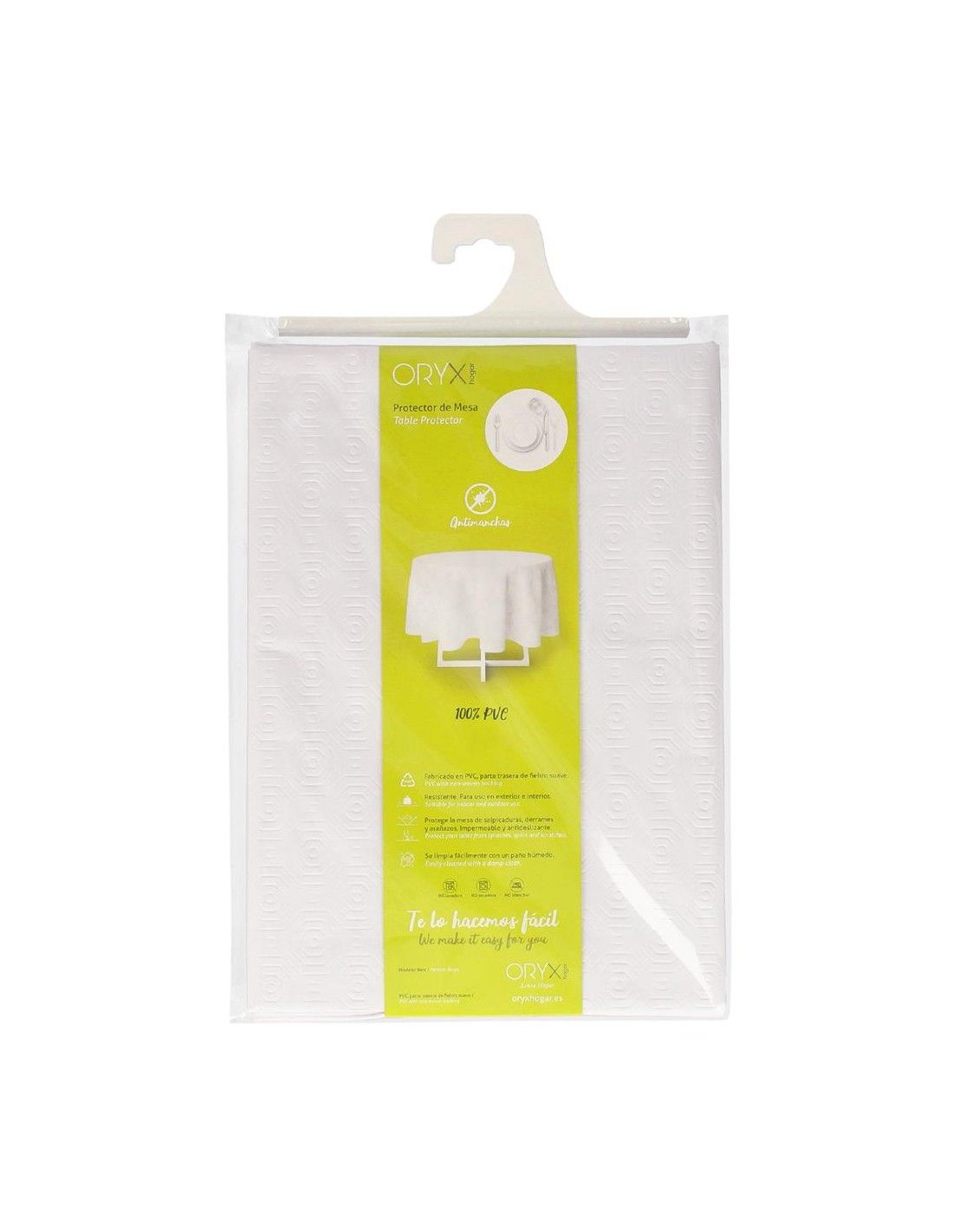 mantel redondo cuarzo ø140 cm 65 % pvc 35 % pp