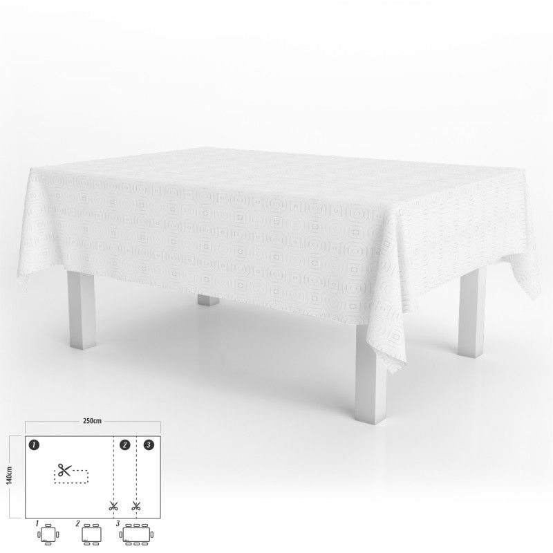Nappe en plastique imperméable à carreaux rectangulaire 140 x 180 cm Linge  de table en