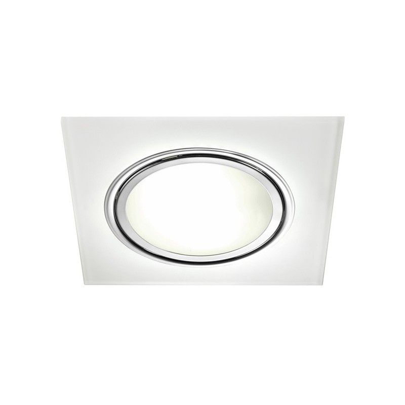 Downlight LED quadrado Iceberg luz quente CR 02-180-30-300