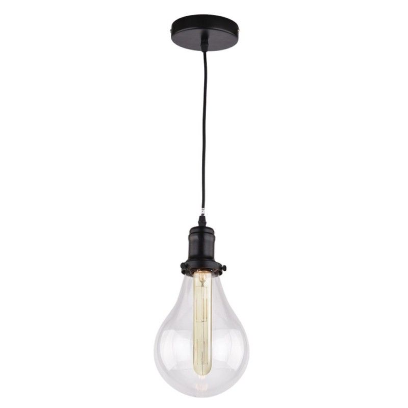 Candeeiro de teto BULB VINTAGE preto fosco CR 99-717-27-180