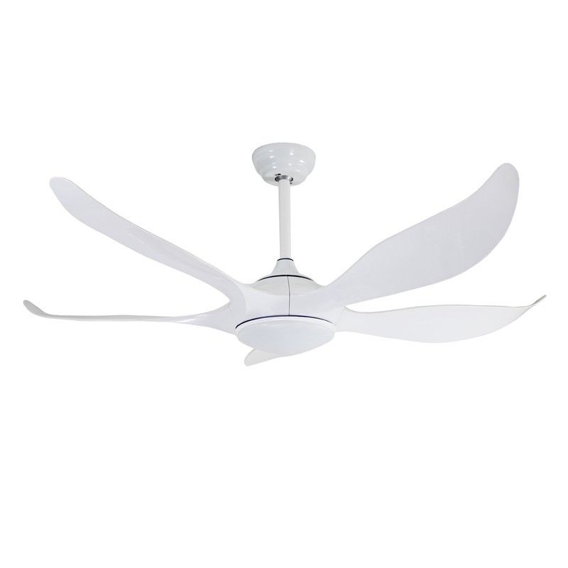 VENTILADOR LED CCT 5 PALAS NORO BLANCO