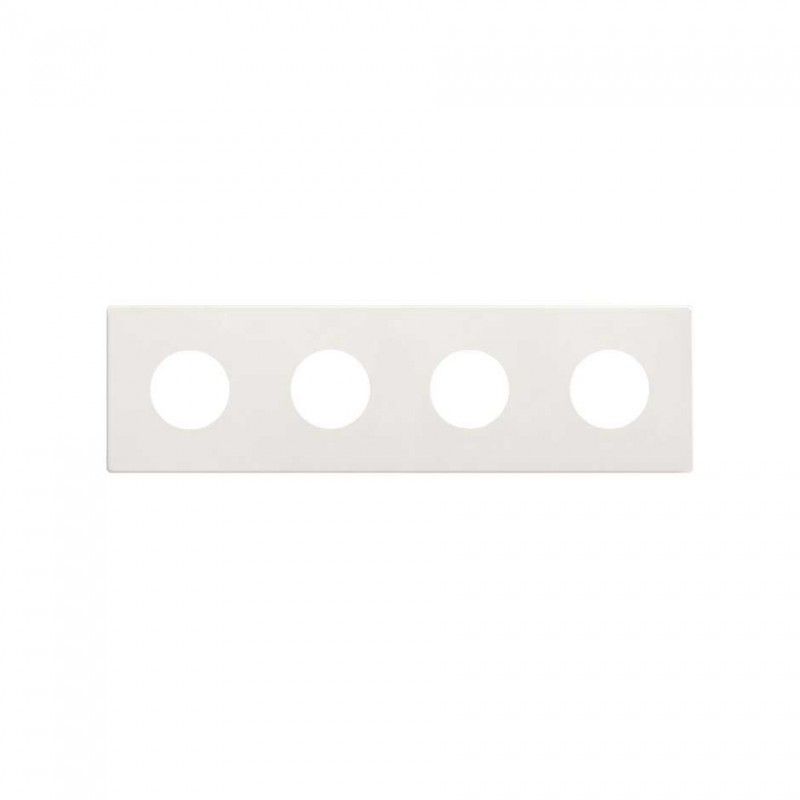 SIMON 270 | Minimal aesthetic frame for sockets with 4 elements white 27110640-090