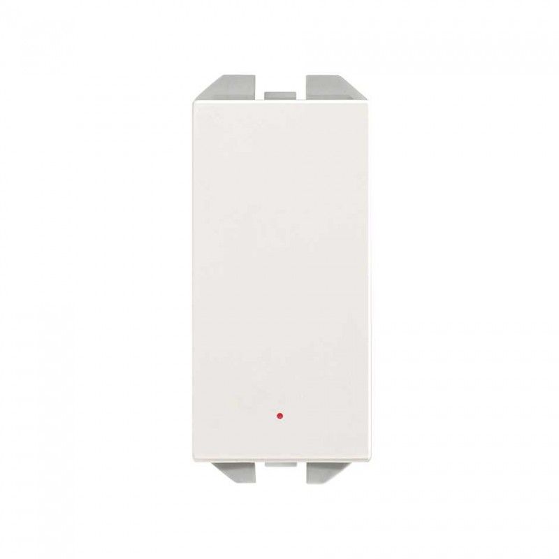 SIMON 270 | Illuminated switch 10 AX narrow white 20001204-090