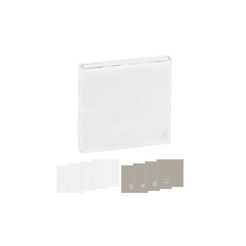 Tecla Niloé Step con portaetiquetas para interruptor y conmutador , blanco mate LEGRAND 864111