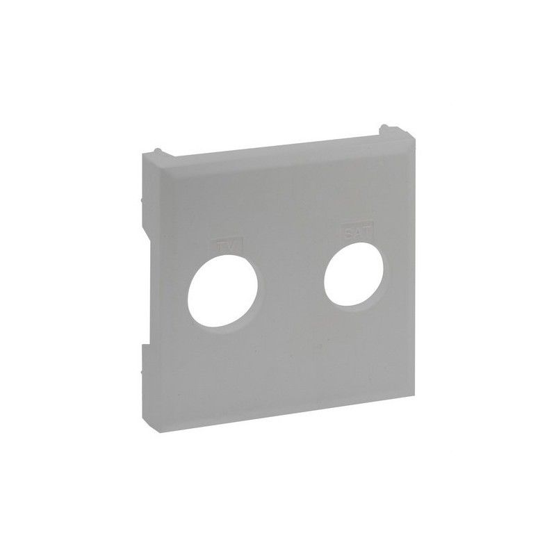 Frontal Niloé Step para bases de televisión TV-SAT, aluminio LEGRAND 864354