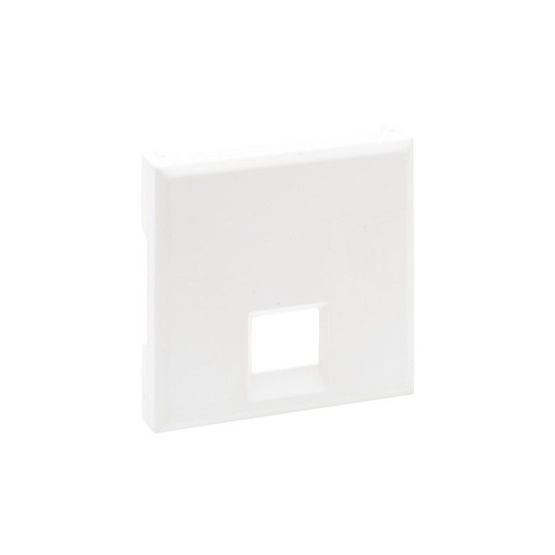 Frontal Niloé Step para bases telefónicas e informáticas RJ 45, blanco mate LEGRAND 864142