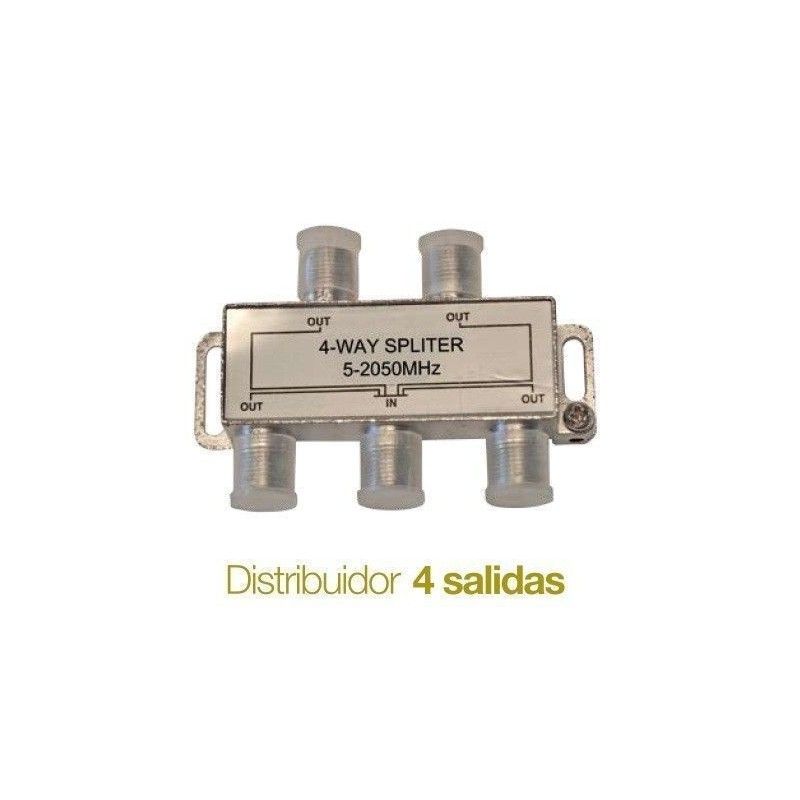 Distribuidor de television Splitter 4 salidas