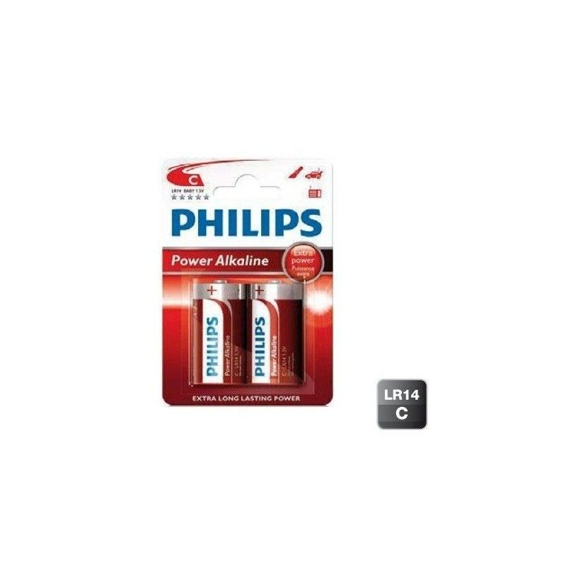 Pila alkalina C (R14) PHILIPS