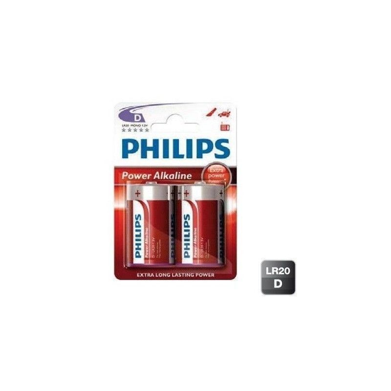 Pila alkalina D (R20) PHILIPS