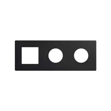 SIMON 270 | Minimum aesthetic frame 3 elements 2 plugs + matte black module 27193630-098
