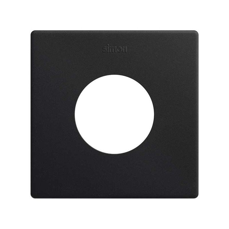 SIMON 270 | Cornice estetica minimale per spina con 1 elemento nero opaco 27110610-098