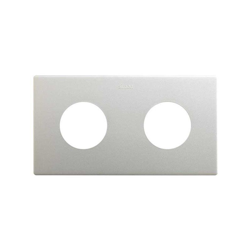 SIMON 270 | Minimal aesthetic frame for sockets with 2 aluminum elements 27110620-093