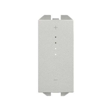 SIMON 270 | Master interruptor regulable iO con tecla estrecha aluminio 21001121-093