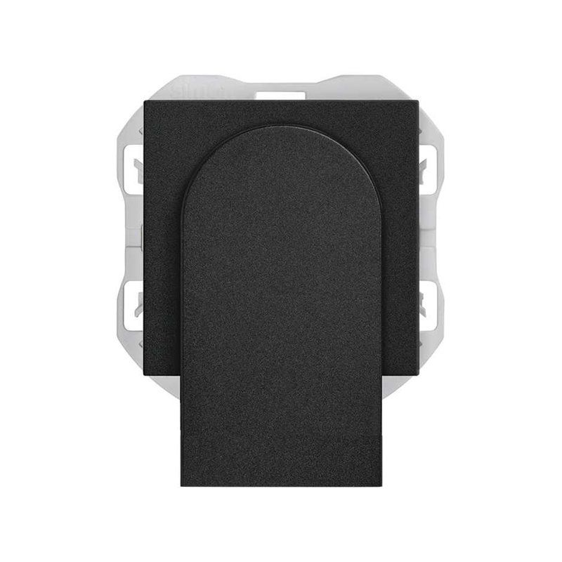 SIMON 270 | Douille fibre optique double noir mat 20000546-098