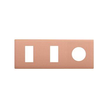 SIMON 270 | Minimum aesthetic frame 3 plug elements + 2 narrow copper modules 27191630-091