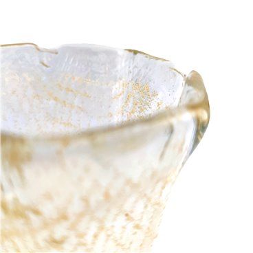 Paralume in vetro Bell 13x14cm ambra 3,5cm bocca LTDE 445