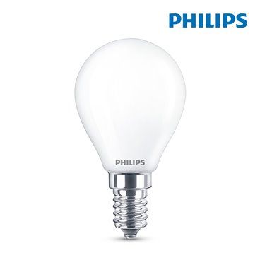 BOMBILLA ESFERICA LED E14 4,3W 470Lm 2.700k LUZ CALIDA PHILIPS