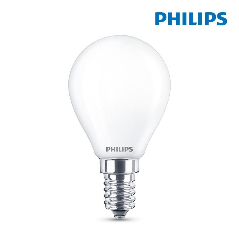 BOMBILLA ESFERICA LED E14 4,3W 470Lm 4.000k LUZ DIA PHILIPS