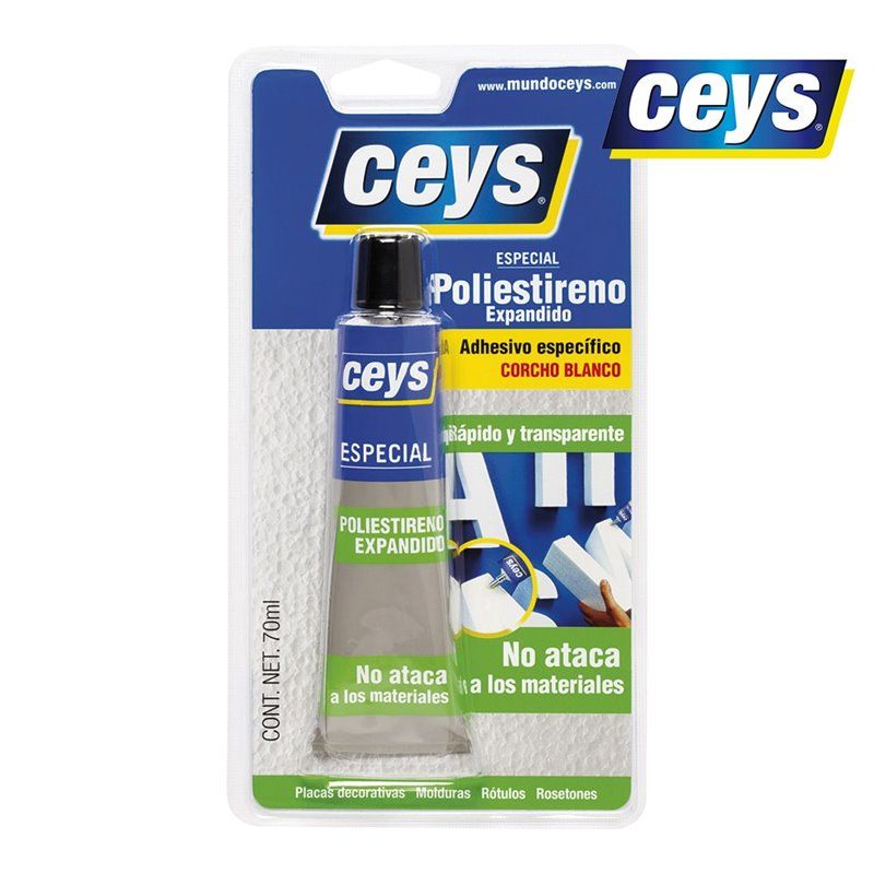 Adesivo Especializado CEYS para Porexpan e Poliestireno 70ml 501030