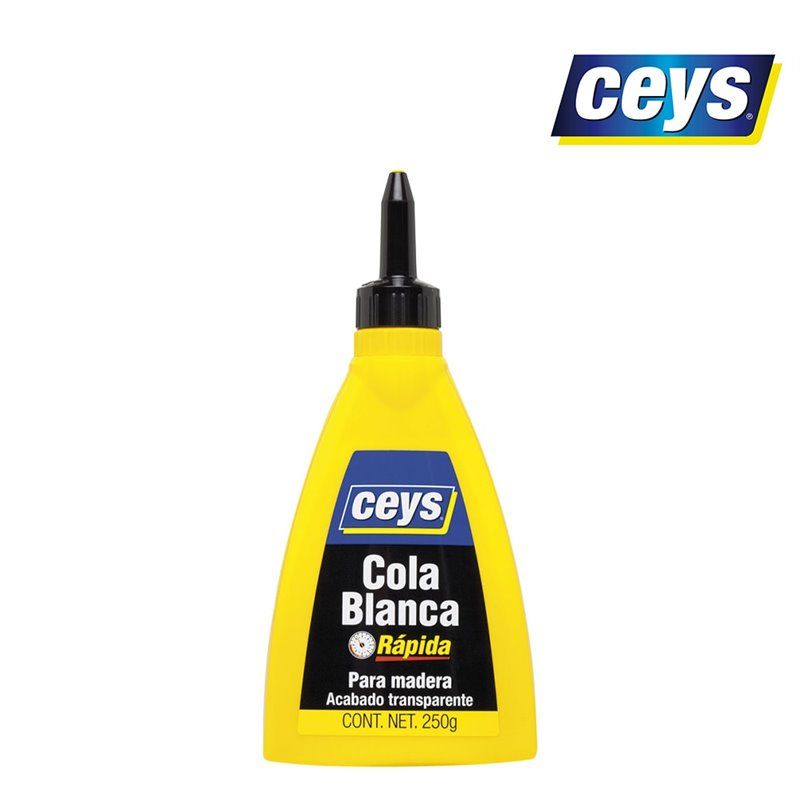 CEYS Cola Branca Rápida para Madeira Mamadeira Grande 250g 501603